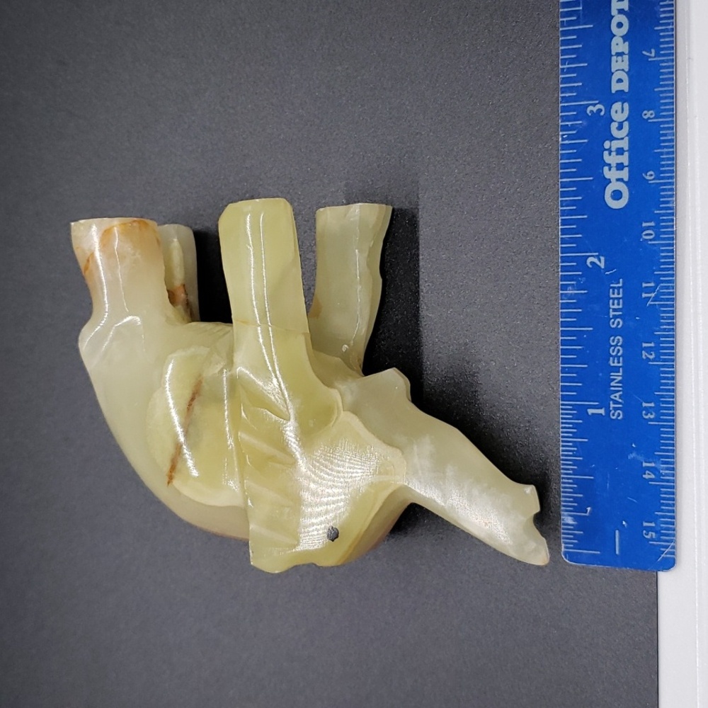 Vintage Hand Carved Onyx Elephant Figurines - Picture 6 of 7